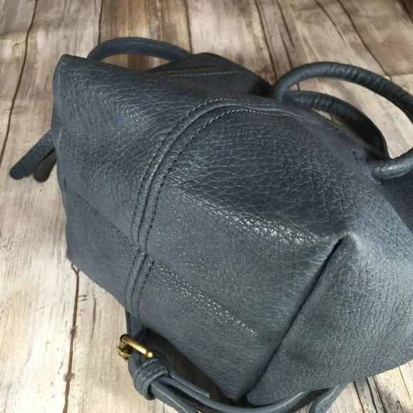 ANTHROPOLOGIE blue crossbody bag faux vegan leather - Picture 5 of 7